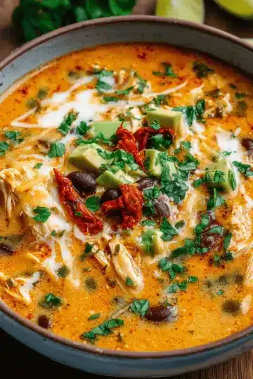 Creamy Chicken Enchilada Soup