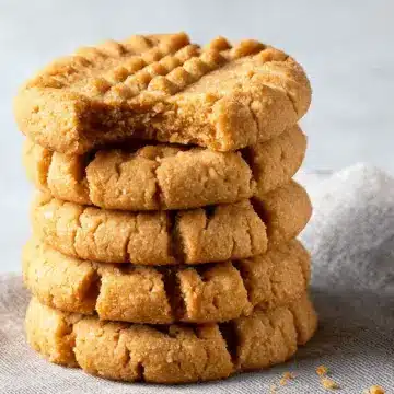 Chewy 3-Ingredient Peanut Butter Cookies