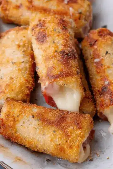 Ham and Mozzarella Cheese Sticks