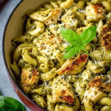 Creamy Chicken Pesto Pasta