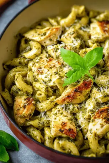 Creamy Chicken Pesto Pasta