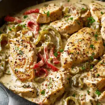 One-Pan Creamy Pepperoncini Chicken