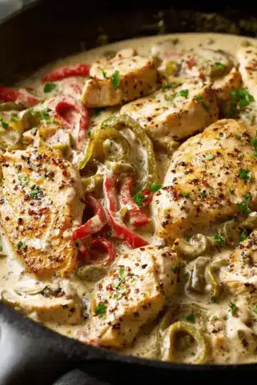 One-Pan Creamy Pepperoncini Chicken