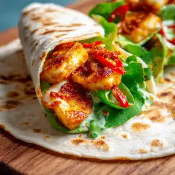Sweet Chilli Halloumi Wrap