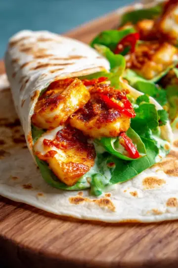Sweet Chilli Halloumi Wrap