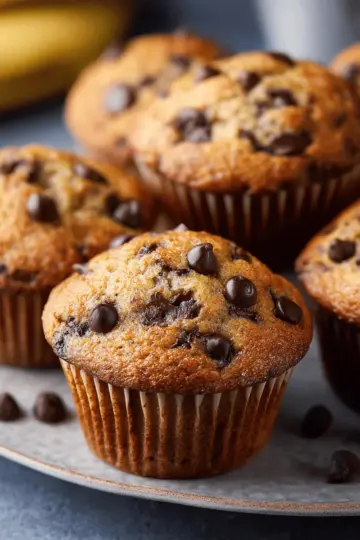 Banana Chocolate Chip Muffins