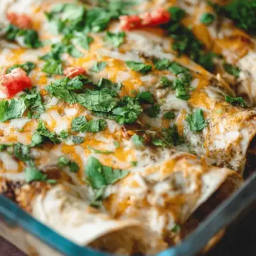 Easy Green Chicken Enchiladas