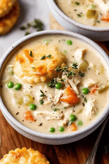 Healthy Chicken Pot Pie Soup