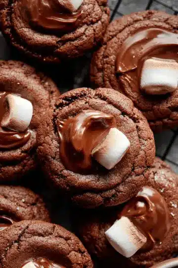 Marshmallow-Surprise Hot Cocoa Cookies