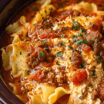 Slow Cooker Lasagna Soup