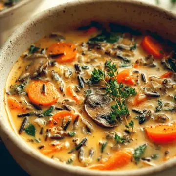 Cozy Autumn Wild Rice Soup