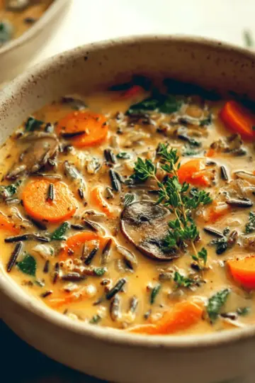 Cozy Autumn Wild Rice Soup