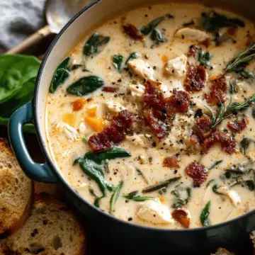 Creamy Tuscan Chicken Soup