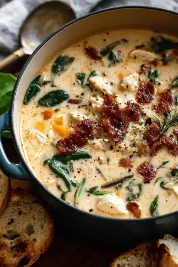 Creamy Tuscan Chicken Soup