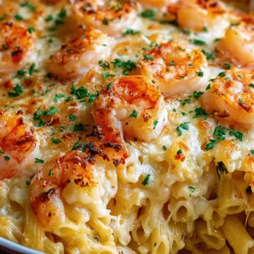 Shrimp Scampi Pasta Bake