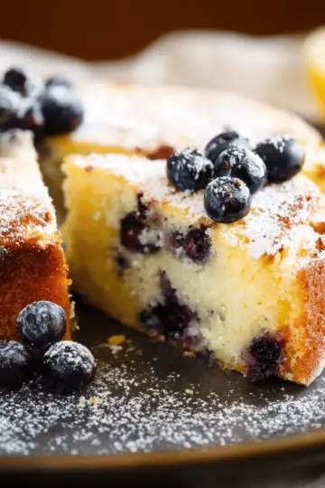 Lemon Blueberry Ricotta Cake