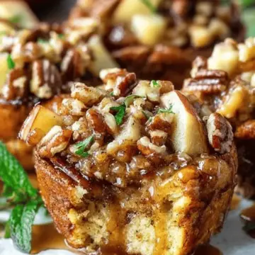 Super Easy Apple Pecan French Toast Cups