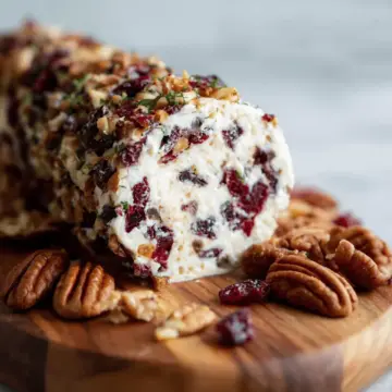 Cranberry Pecan Cheese Log