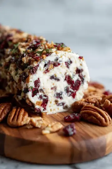 Cranberry Pecan Cheese Log