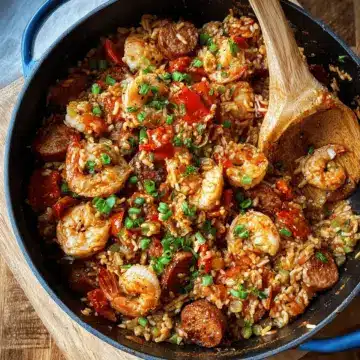 One Pot Sausage, Shrimp and Rice