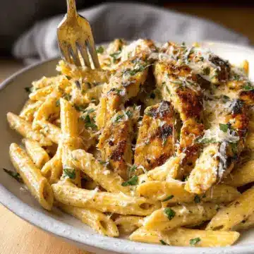 Garlic Parmesan Chicken and Pasta