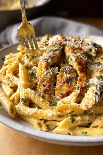 Garlic Parmesan Chicken and Pasta