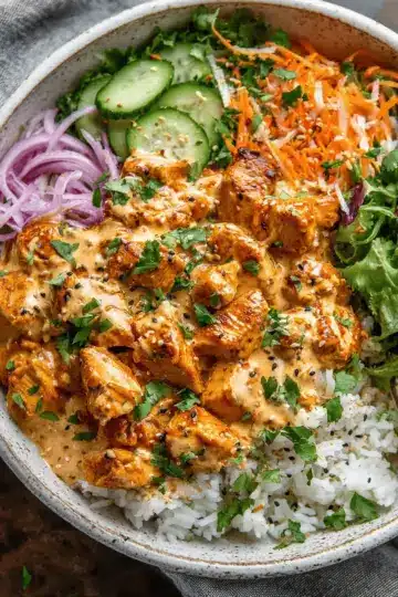 Coconut Chicken Rice Bowl