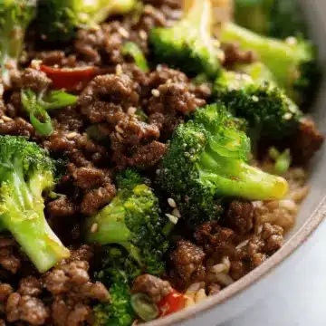 Ground Beef and Broccoli