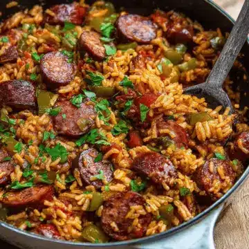 Cajun Sausage and Rice Skillet
