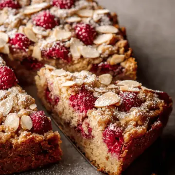 Raspberry Almond Crumb Cake