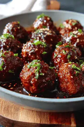Korean Barbecue-Style Meatballs