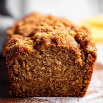 Whole Wheat Cinnamon Crunch Banana Bread