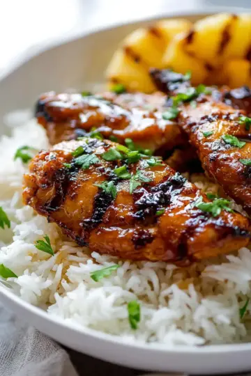 Hawaiian Chicken with Coconut Rice