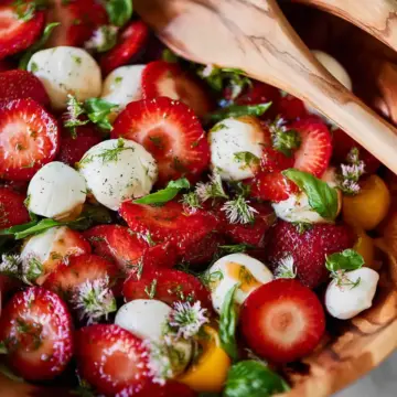 Summer Strawberry Caprese Salad