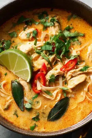 Easy Thai Chicken Curry Soup