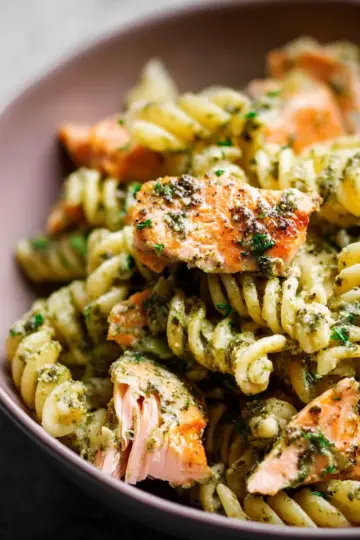 Salmon Pesto Pasta