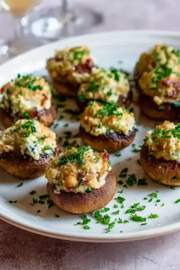 Boursin Stuffed Mushrooms