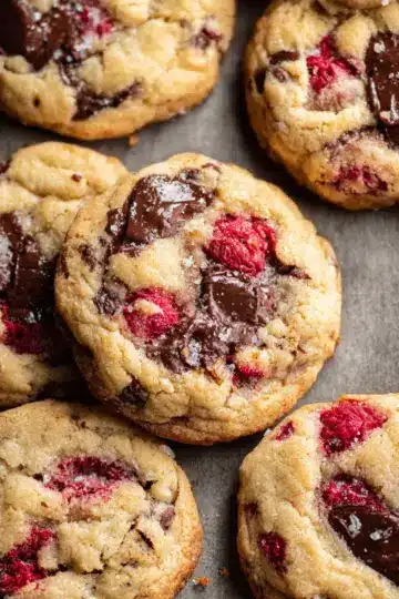 Raspberry Chocolate Chip Cookies