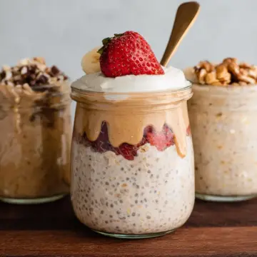 Quick & Creamy High Protein Overnight Oats