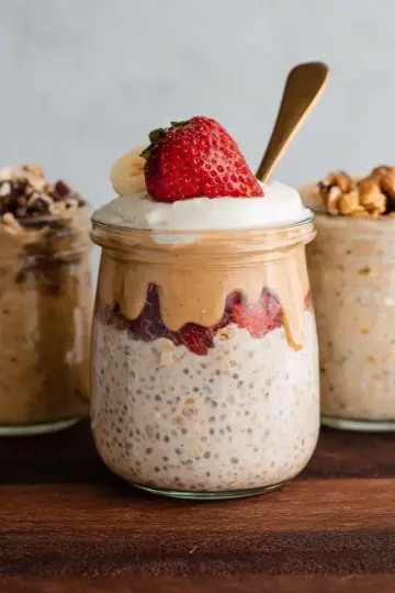 Quick & Creamy High Protein Overnight Oats