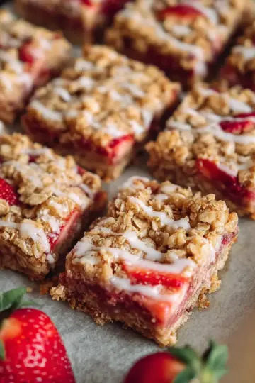 Strawberry Oatmeal Bars