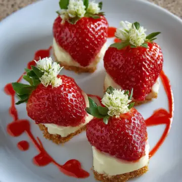 The BEST Cheesecake Deviled Strawberries