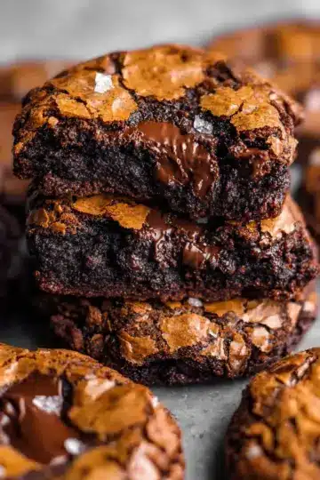 The BEST Fudgy Chewy Brookies