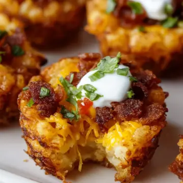 Loaded Tater Tot Cups