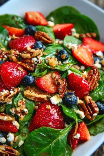 15-Minute Strawberry Spinach Salad