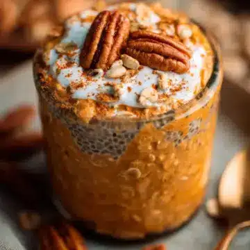 Pumpkin Pie Overnight Oats with Chia