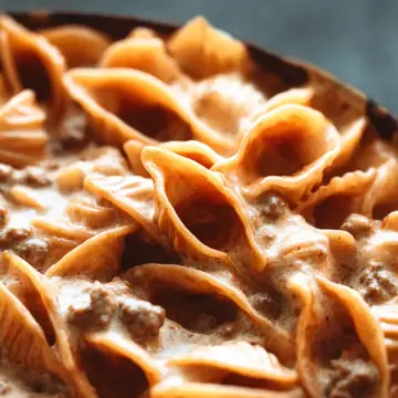 Creamy Beef and Shells