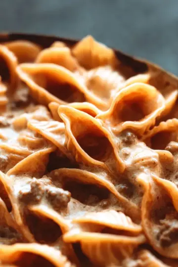 Creamy Beef and Shells