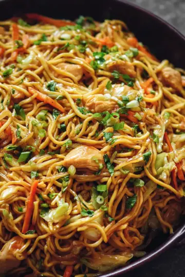 Chicken Chow Mein with Best Chow Mein Sauce