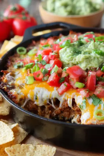 Cheesy Baked Taco Dip